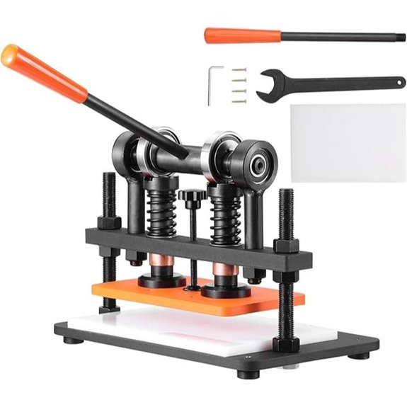 Leather Embossing & Die Cutting Machine with Dual Guides