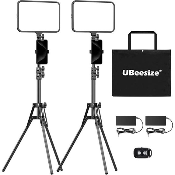 UBeesize 2-Pack LED Video Light Kit