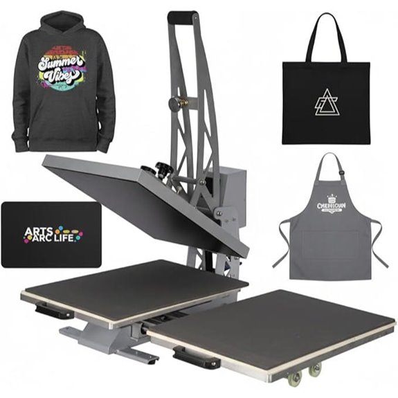 Dual Platen Heat Press Machine with LCD Display