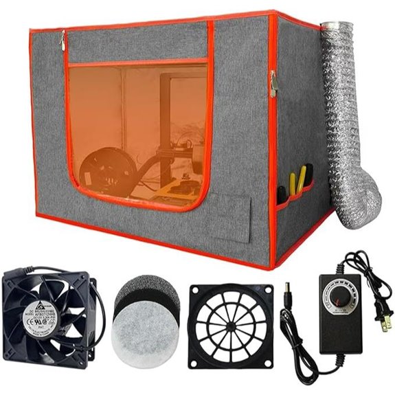 Dual-Placement Resin 3D Printer Enclosure with Ventilation