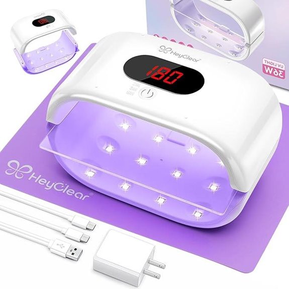 HeyClear UV Resin Curing Lamp 2-in-1 Double-Sided UV Light