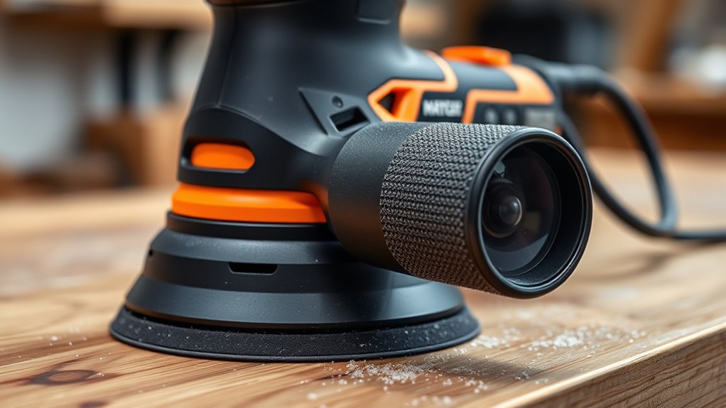 dust collection and ergonomic features