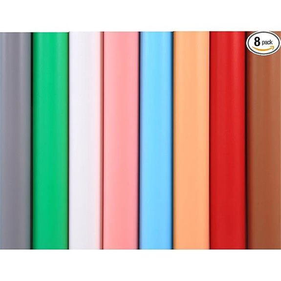 Meking 8-Color PVC Photo Backdrop Kit