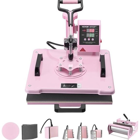 VEVOR 8-in-1 Heat Press Machine with Tumbler and Hat