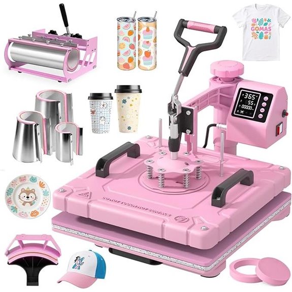 Slendor 8-in-1 15x15 Heat Press Machine