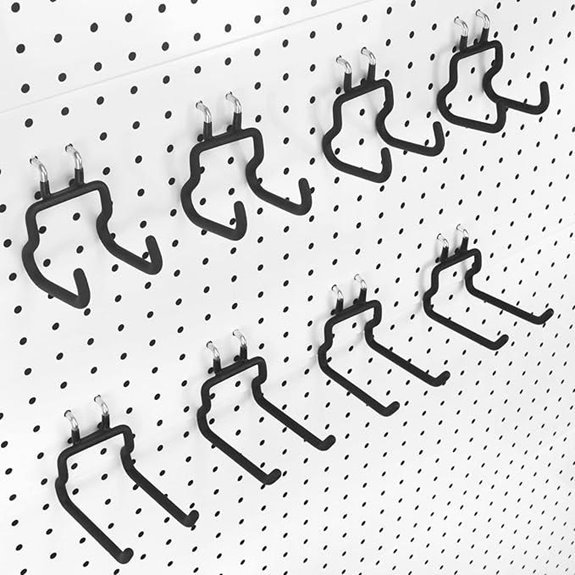 G.CORE 8-Pack Pegboard Hooks for Wall Storage