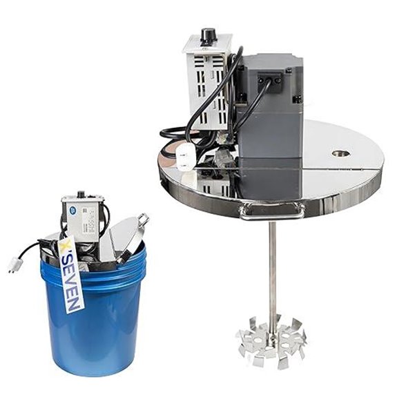 Electric 5-Gallon Bucket Mixer with Lid and Motor