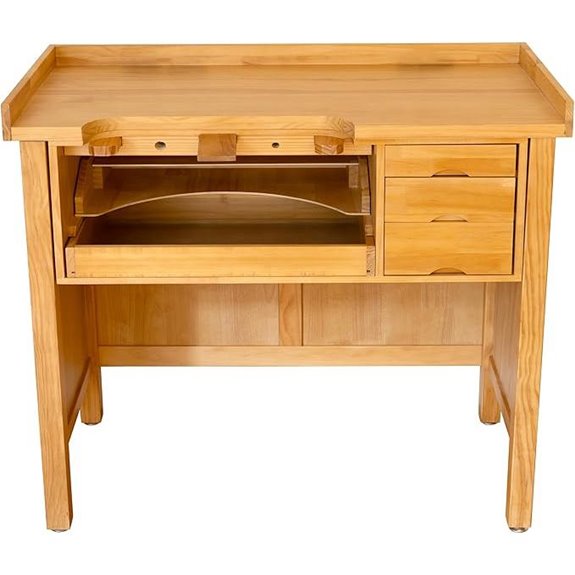 Noble Fine Wood Jewelry Workbench with Storage