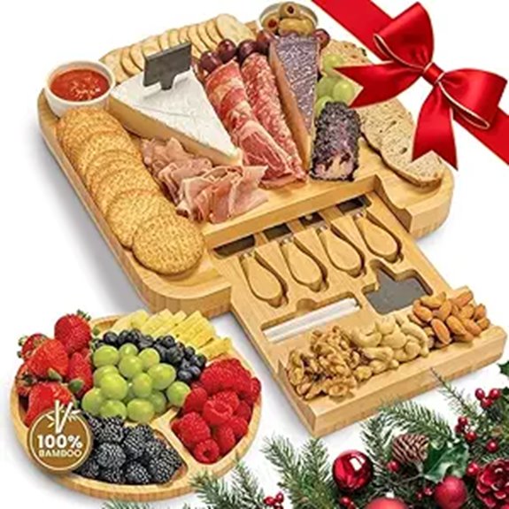 Leaf & Grain Charcuterie Board Set with Accessories