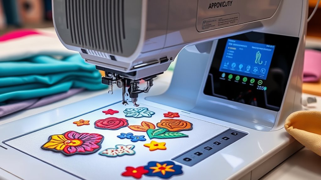 embroidery features and support