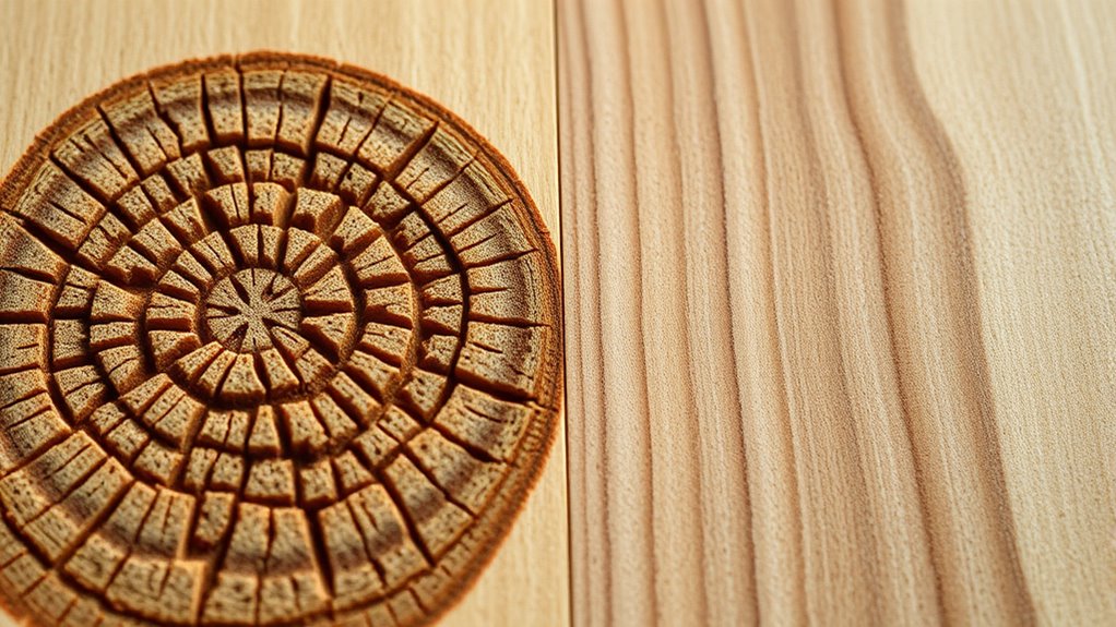 end grain absorbs stain readily