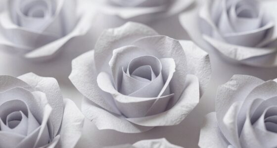 enhance paper rose dimensionality