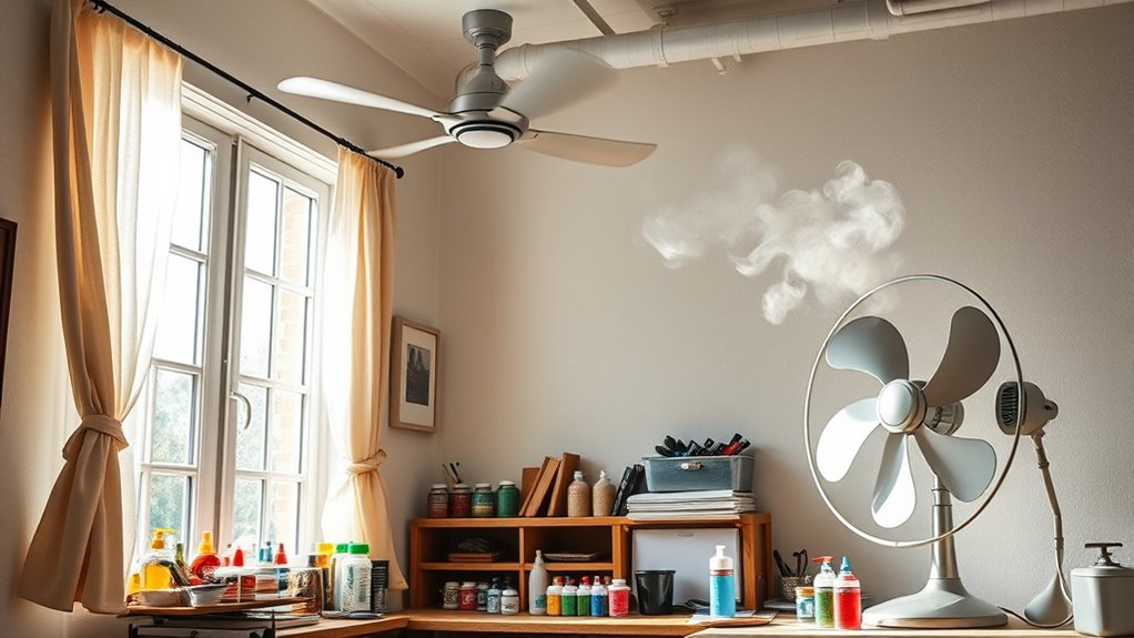 ensure continuous proper ventilation