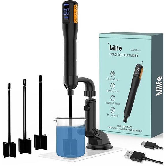 Mlife Resin Mixer with Stand for Epoxy Crafts