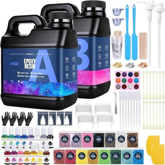 KISREL Epoxy Resin Kit with Pigments and Mica Powders