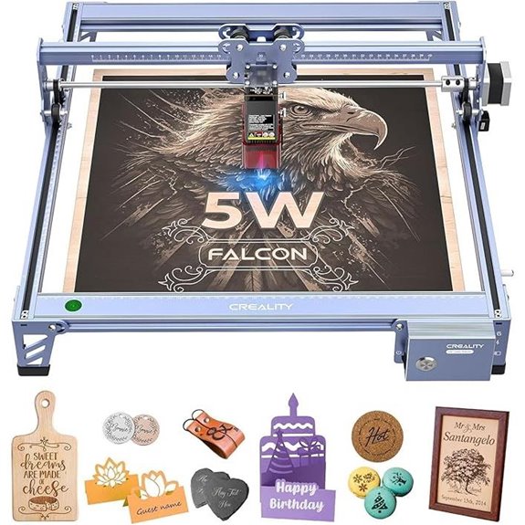 Creality Falcon 5W Laser Engraver with 72W Power