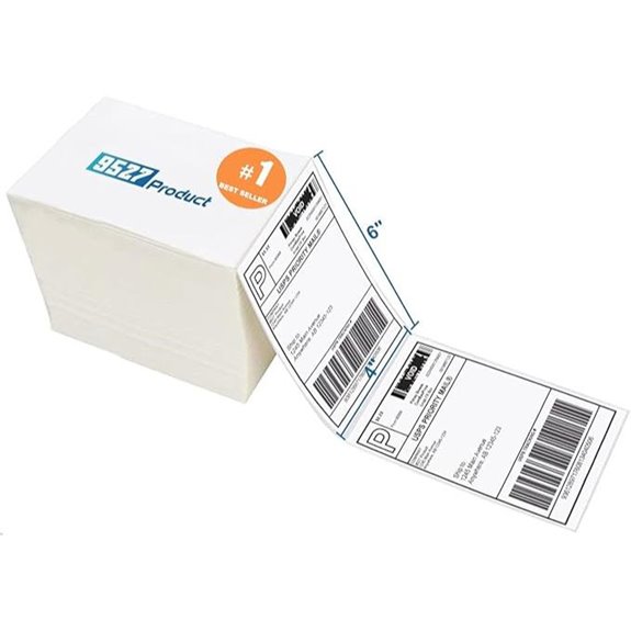 Fanfold 4x6 Thermal Shipping Labels 500pcs