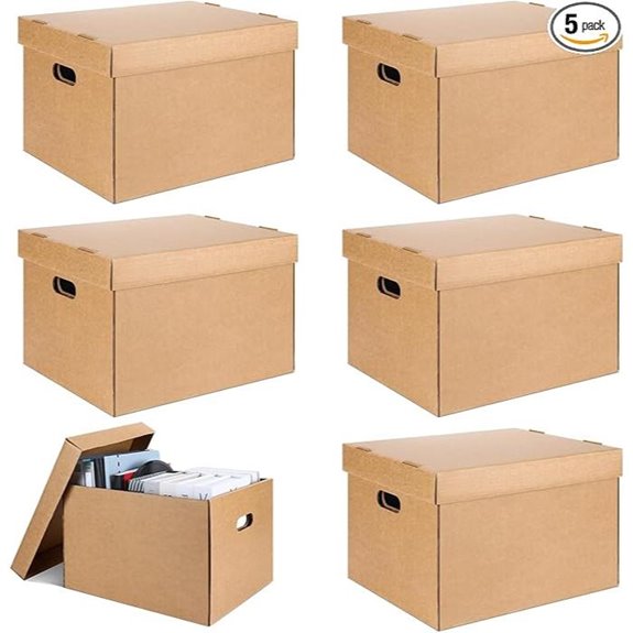 5 Pcs Acid-Free Archival Storage Cartons