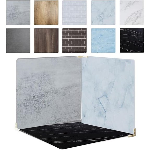 5-Pack Double-Sided Photography Background Boards