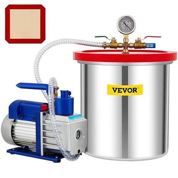 VEVOR 5 Gallon Vacuum Chamber & Pump Set