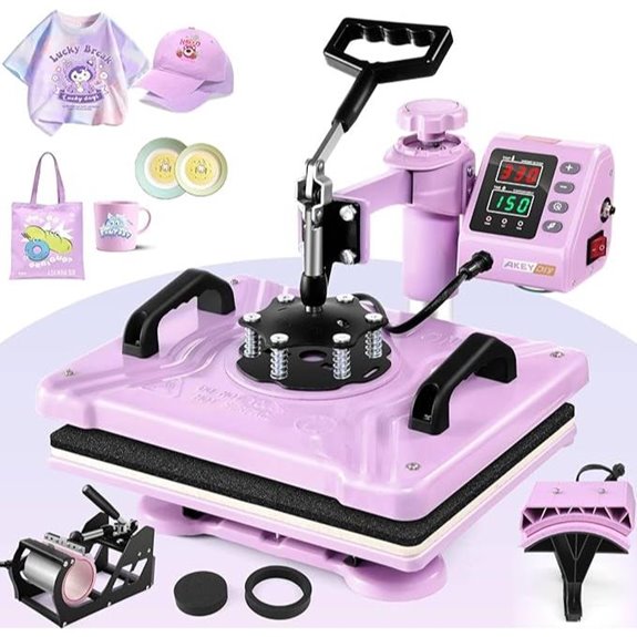 WHUBEFY 5-in-1 Heat Press Machine 15x12