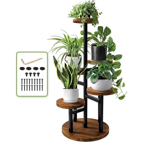 AUGOSTA 5-Tier Indoor/Outdoor Plant Stand