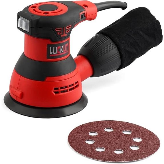 Variable Speed 5-Inch Random Orbit Sander with Dust Collection