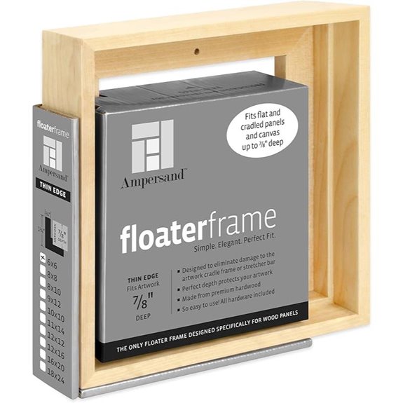 Ampersand Floater Frame for Canvas and Artwork