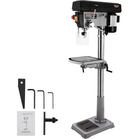 17-In Floor Drill Press with Variable Speed
