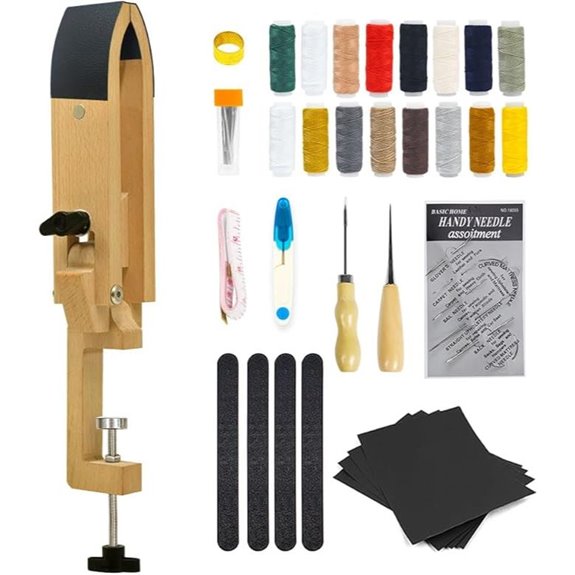 FasttoBuy Foldable Leather Sewing Pony Clamp