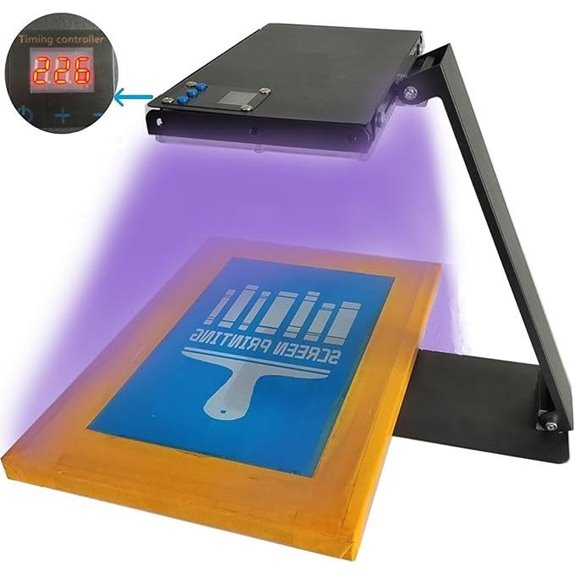 Foldable LED Exposure Unit for Screen Printing