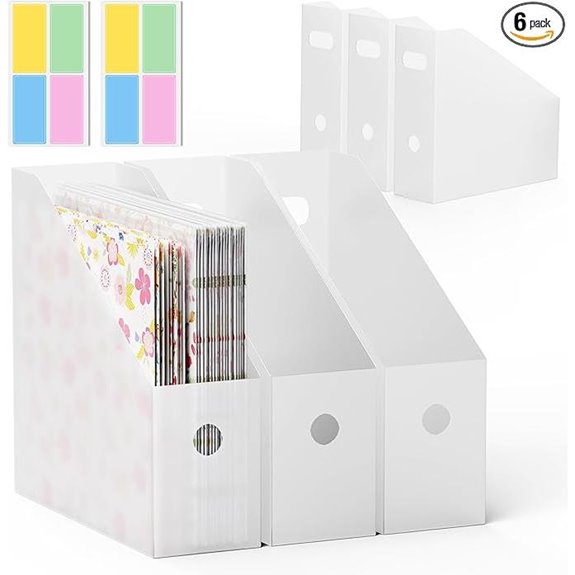 6-Pack Foldable Scrapbook Paper Organizer with Tabs