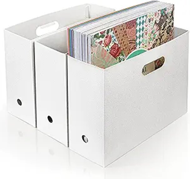 Tutata Foldable Scrapbook Paper Storage (3 Pack)