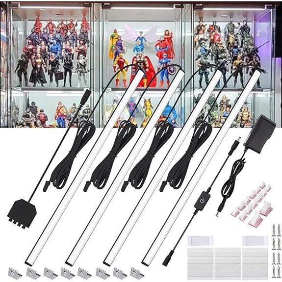 Martronic 4-Pack 12-Inch Dimmable LED Shelf Lights