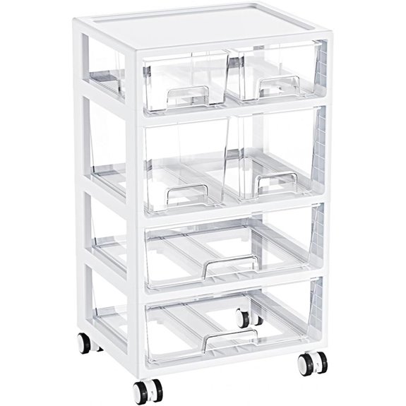 Vtopmart 4-Tier Plastic Drawer Storage Organizer