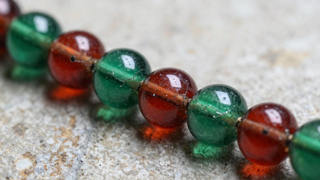 fragile beads break under stress