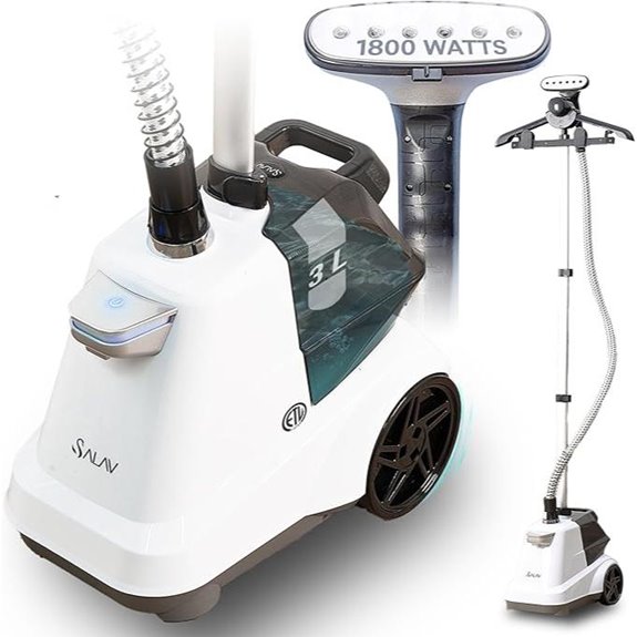 SALAV Commercial Full-Size Garment Steamer with Water Tank
