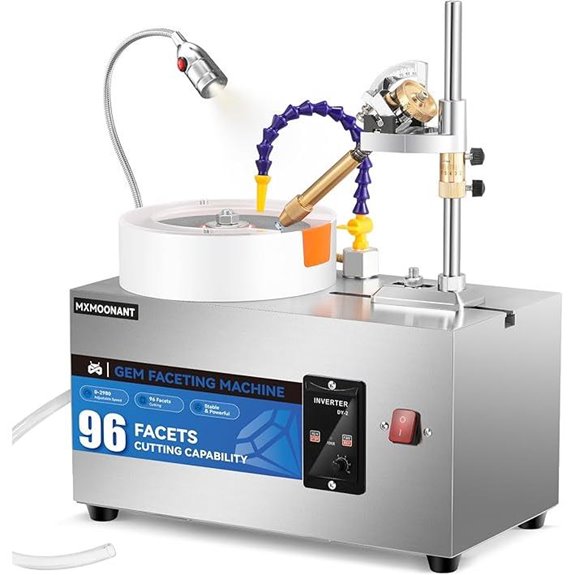 Mxmoonant Gem Faceting Machine with LED Light