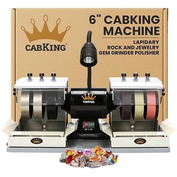 CabKing 6 Gemstone Polishing and Cabbing Machine