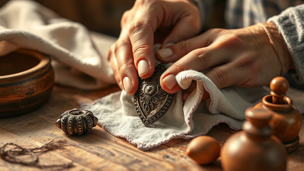 gentle cleaning preserves metal treasures