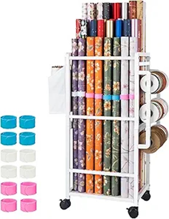 Aquzee Gift Wrap Organizer and Storage Cart