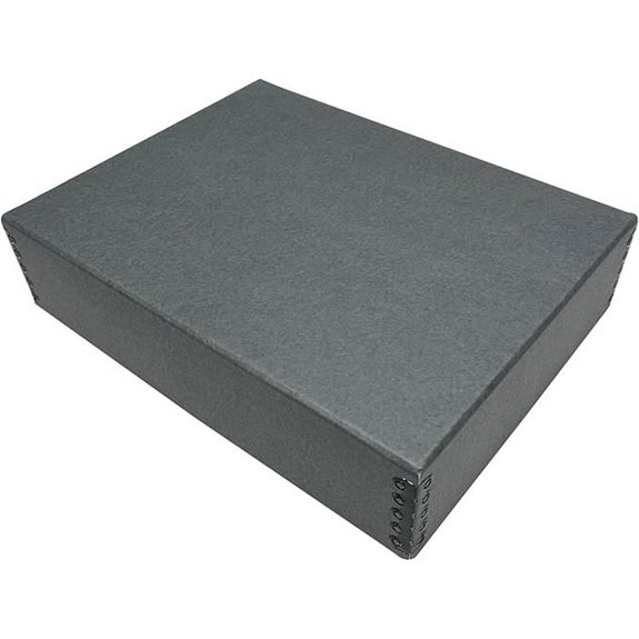 Lineco Museum Archival Storage Box (Gray 9.75x12.75x3 in.)