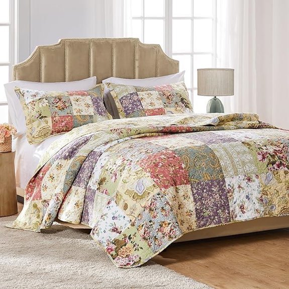 Greenland Home Blooming Prairie Reversible Quilt Set