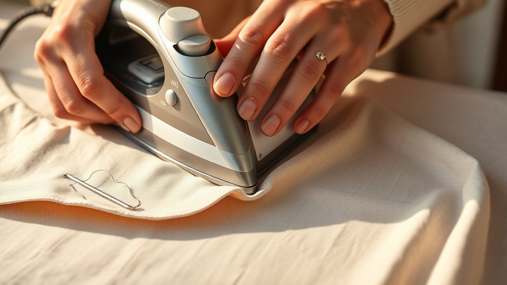 hand sewing fabric specific seam finishes