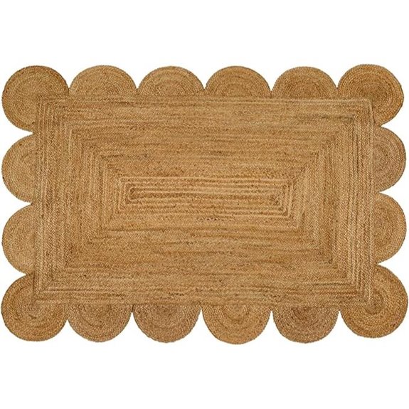 Hand Woven Jute Area Rug 3x5 Feet