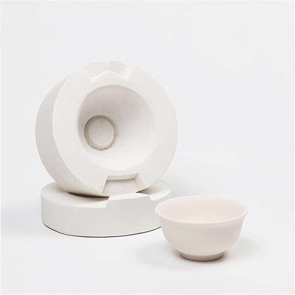 Ceramic Tea Cup Mold Set for Handmade Pottery
