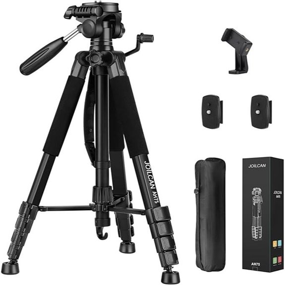 JOILCAN 74 Heavy Duty Tripod for Cameras and Phones