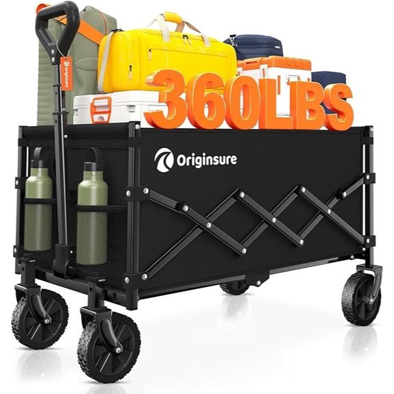 Foldable Heavy-Duty Collapsible Wagon with Wheels