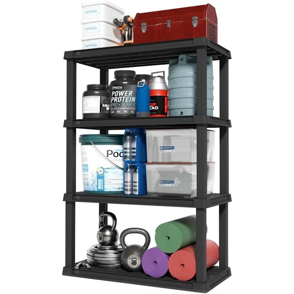 IRIS 4-Shelf Heavy Duty Storage Shelving Unit