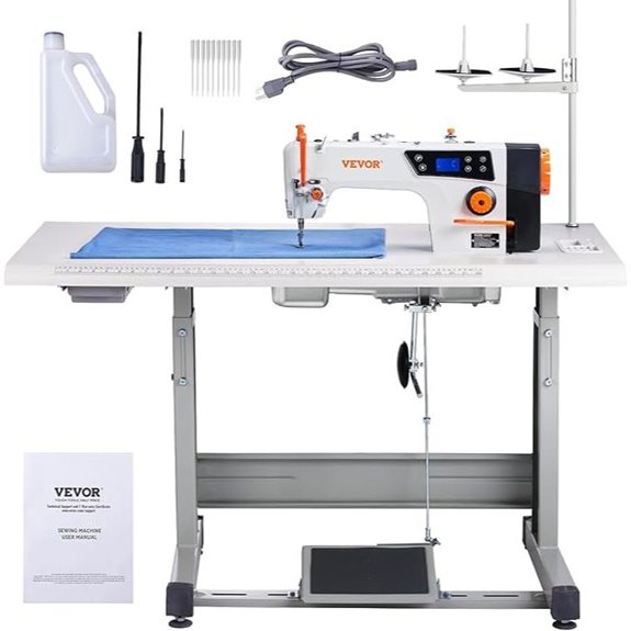 VEVOR Heavy-duty Industrial Sewing Machine with Servo